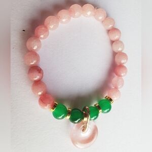 NWT JADE ROSE QUARTZ FRIENDS BRACELETS HEALING CRYSTALS GIFT FOR HER WIF…